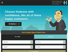 Tablet Screenshot of hudson-property.co.uk